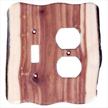 Sierra Lifestyles 682550: Rustic Single Toggle/Single Duplex Switchplate - Juniper