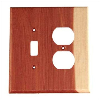 Sierra Lifestyles 682552: Traditional Single Toggle/Single Duplex Switchplate - Tennessee Aromatic Cedar