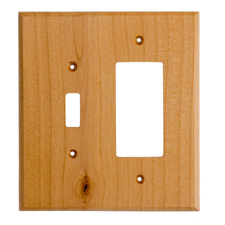 Sierra Lifestyles 682572: Traditional Single Toggle/Single Rocker Switchplate - Alder