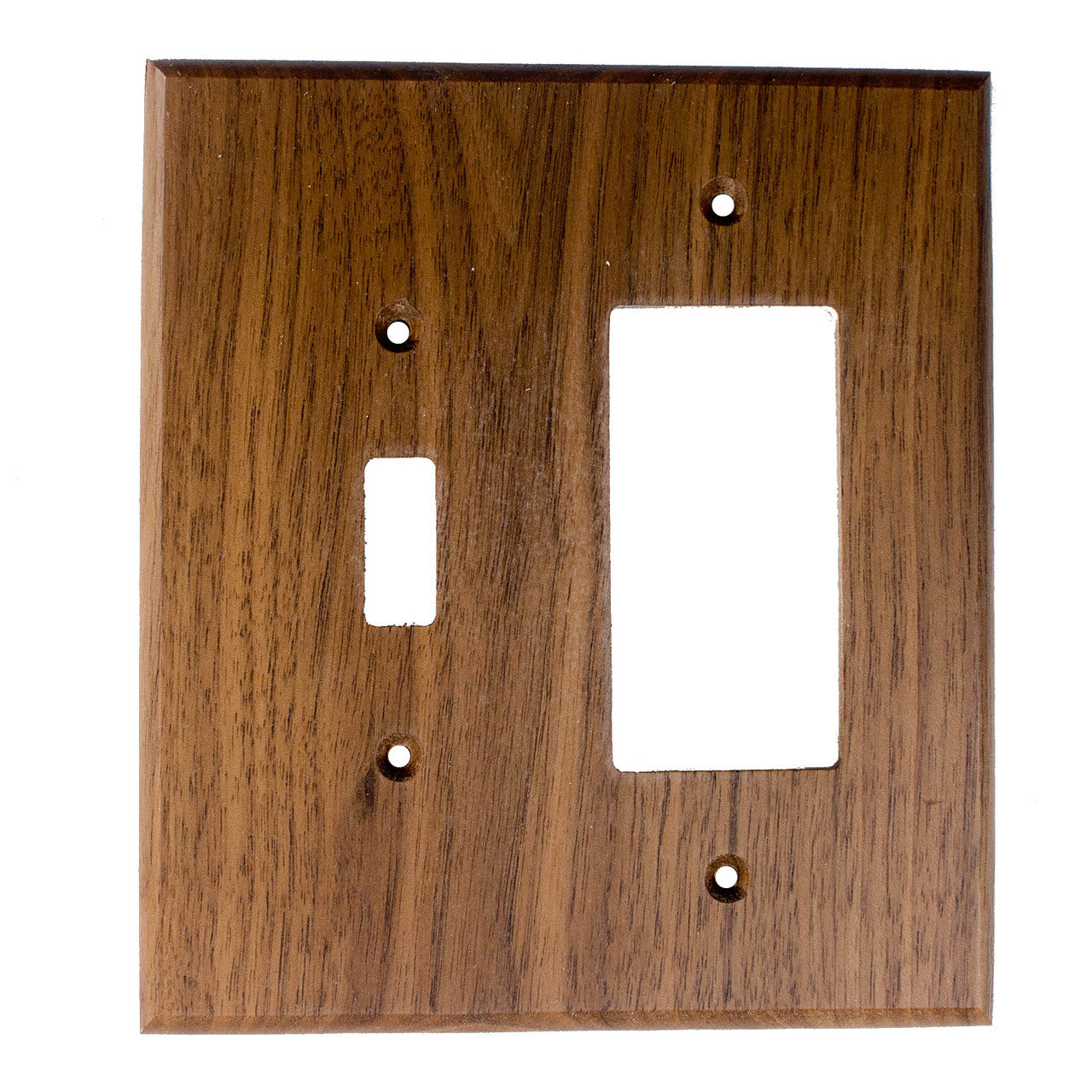 Sierra Lifestyles 682573: Traditional Single Toggle/Single Rocker Switchplate - Black Walnut
