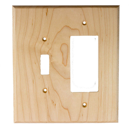 Sierra Lifestyles 682578: Traditional Single Toggle/Single Rocker Switchplate - Natural Maple