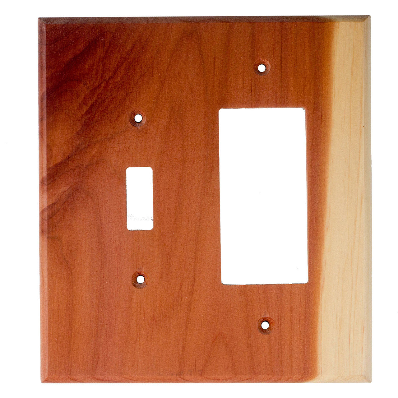 Sierra Lifestyles 682581: Traditional Single Toggle/Single Rocker Switchplate - Tennessee Aromatic Cedar