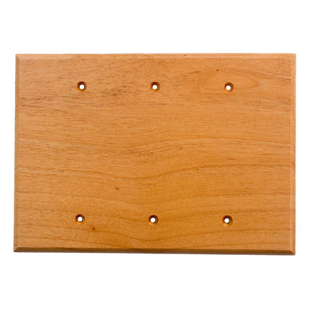 Sierra Lifestyles 682582: Traditional Triple Blank Switchplate - Alder
