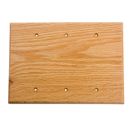 Sierra Lifestyles 682590: Traditional Triple Blank Switchplate - Red Oak