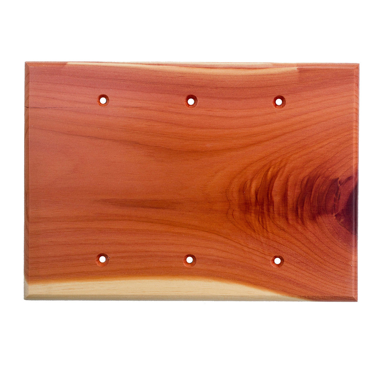 Sierra Lifestyles 682591: Traditional Triple Blank Switchplate - Tennessee Aromatic Cedar