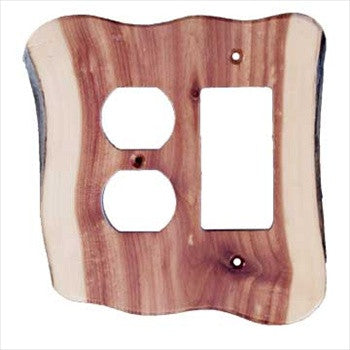 Sierra Lifestyles 682595: Rustic Single Rocker/Duplex Switchplate - Juniper