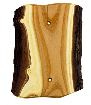 Sierra Lifestyles 682759: Rustic Single Blank Switchplate - Russian Olive
