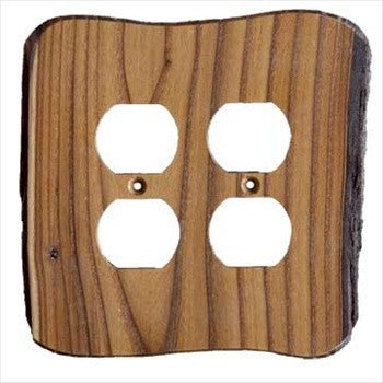 Sierra Lifestyles 682771: Rustic Double Duplex Switchplate - Russian Olive