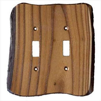 Sierra Lifestyles 682773: Rustic Double Toggle Switchplate - Russian Olive