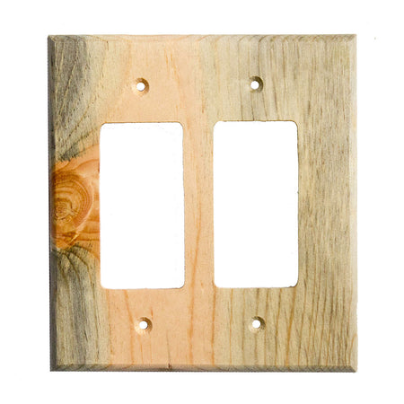 Sierra Lifestyles 682798: Traditional Double Rocker Switchplate - Blued Pine