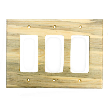 Sierra Lifestyles 682806: Traditional Triple Rocker Switchplate - Blued Pine