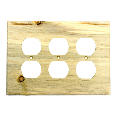 Sierra Lifestyles 682808: Traditional Triple Duplex Switchplate - Blued Pine