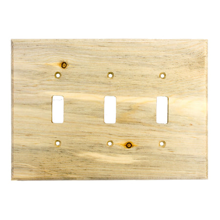 Sierra Lifestyles 682810: Traditional Triple Toggle Switchplate - Blued Pine