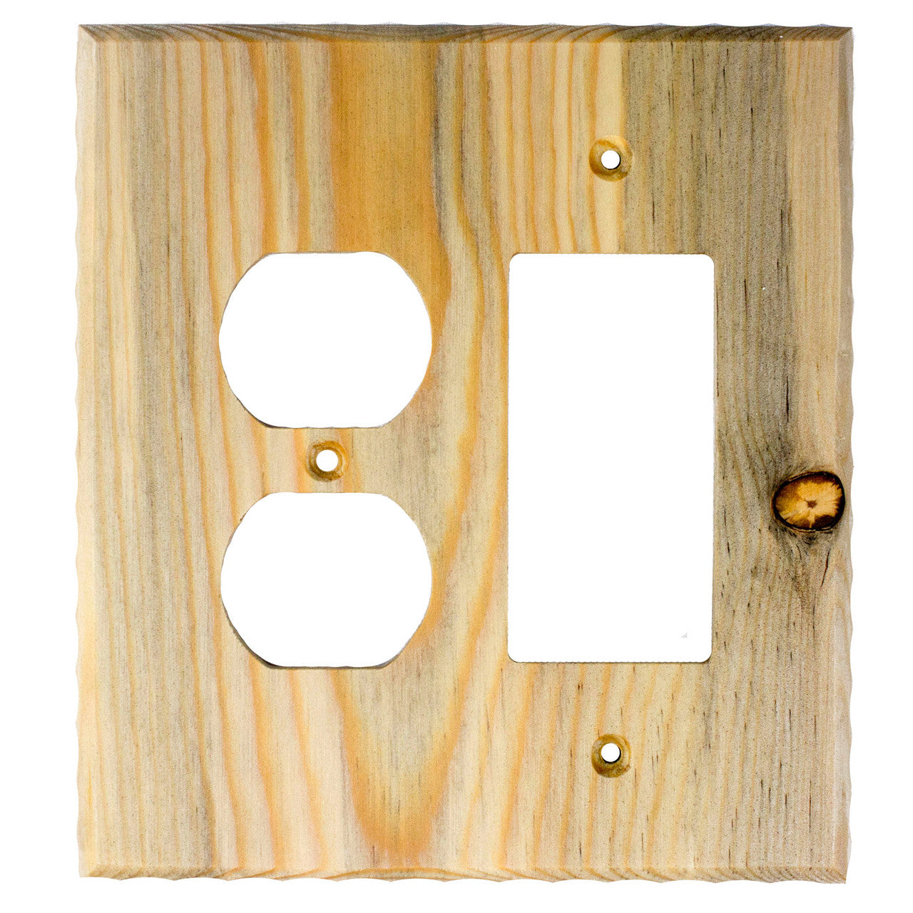 Sierra Lifestyles 682812: Traditional Single Duplex/Single Rocker Switchplate - Blued Pine