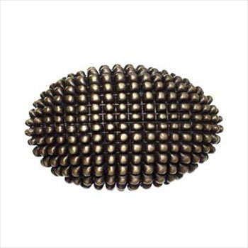 Big Sky 683045: Caviar Egg Cabinet Knob - Antique Brass