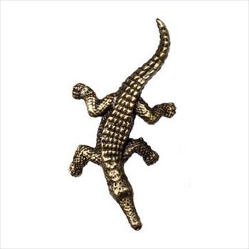 Big Sky 683106: Crocodile Cabinet Knob - Antique Brass