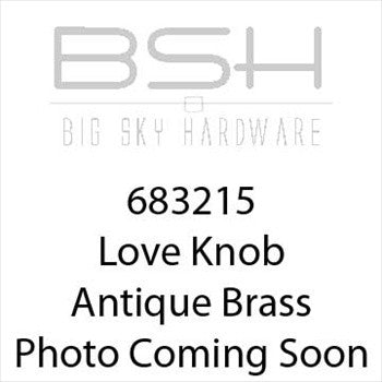 Big Sky 683215: Love Cabinet Knob - Antique Brass
