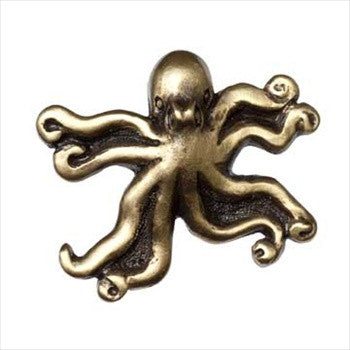 Big Sky 683227: Octopus Cabinet Knob - Antique Brass