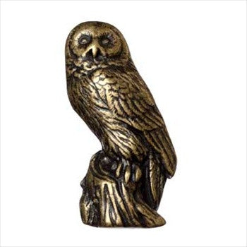 Big Sky 683231: Owl Cabinet Knob - Antique Brass