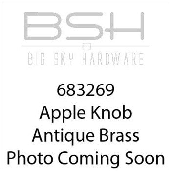 Big Sky 683269: Apple Cabinet Knob - Antique Brass