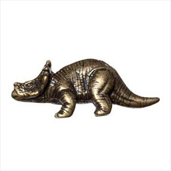 Big Sky 683334: Styracosaurus Dinosaur Cabinet Knob - Antique Brass