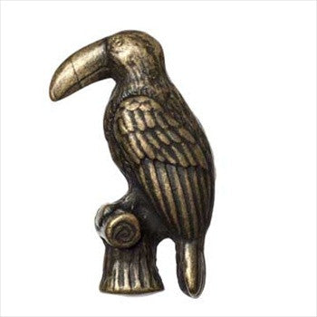 Big Sky 683347: Toucan Cabinet Knob - Antique Brass