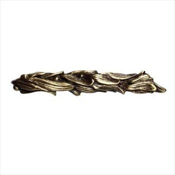 Big Sky 683547: 3" cc Seaweed Cabinet Pull - Antique Brass