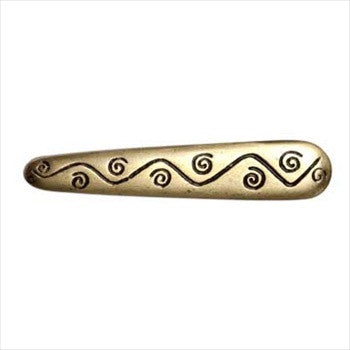 Big Sky 683555: 2-1/2" cc Swirl Cabinet Pull - Antique Brass