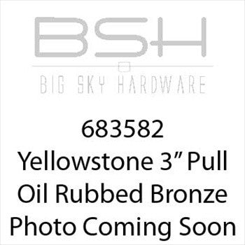 Big Sky 683582: 4" cc Yellowstone Cabinet Pull - Oil Rubbed Bronze