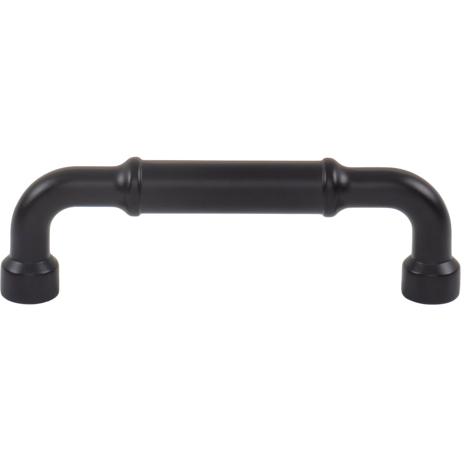 Top Knobs TK3413BLK: 3-3/4" cc Lavington Cabinet Pull - Flat Black