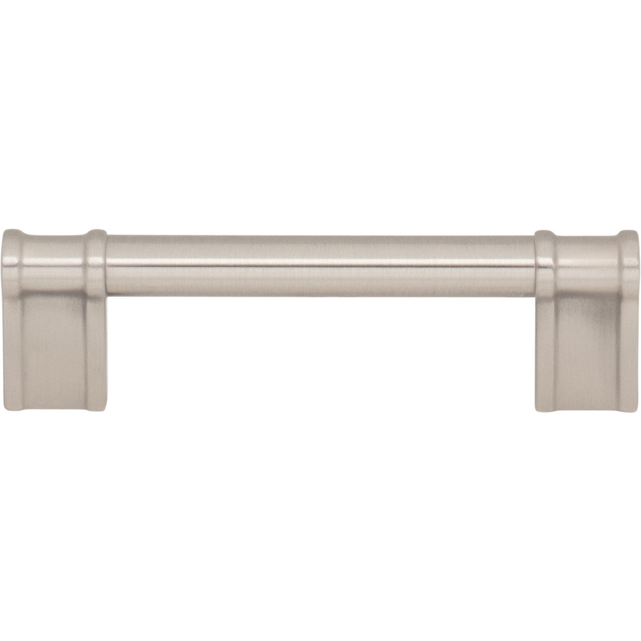 Top Knobs TK3382BSN: 3-3/4" Newburn D-Handle Cabinet Pull - Brushed Satin Nickel