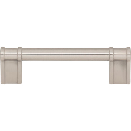 Top Knobs TK3382BSN: 3-3/4" Newburn D-Handle Cabinet Pull - Brushed Satin Nickel