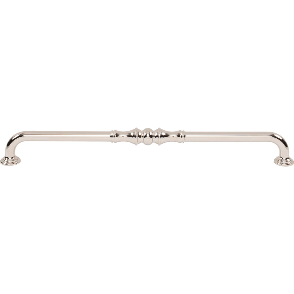Top Knobs TK3436PN: 12" cc Bayridge Cabinet Pull - Polished Nickel