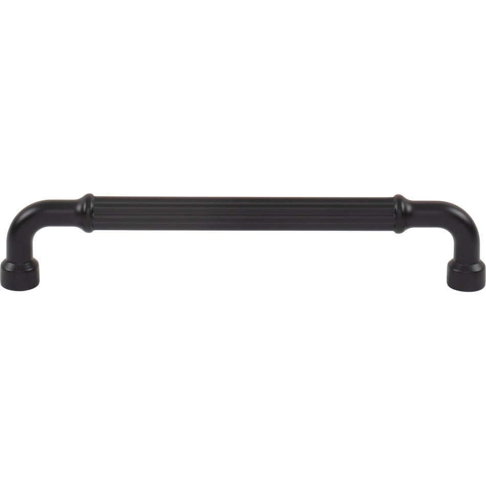 Top Knobs TK3404BLK: 6-5/16" cc Pemberton Cabinet Pull - Flat Black