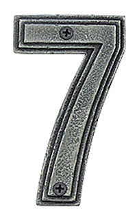 Hawk Hill CN7AP: 4-3/4" Classic Numeral 7 - Polished Pewter