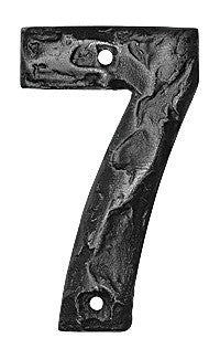 Hawk Hill RN7BR: 4-3/4" Rustic Numeral 7 - Bronze