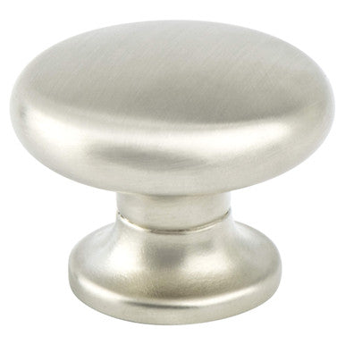 Berenson 7006-1BPN: 1-3/8" Valencia Cabinet Knob - Brushed Nickel