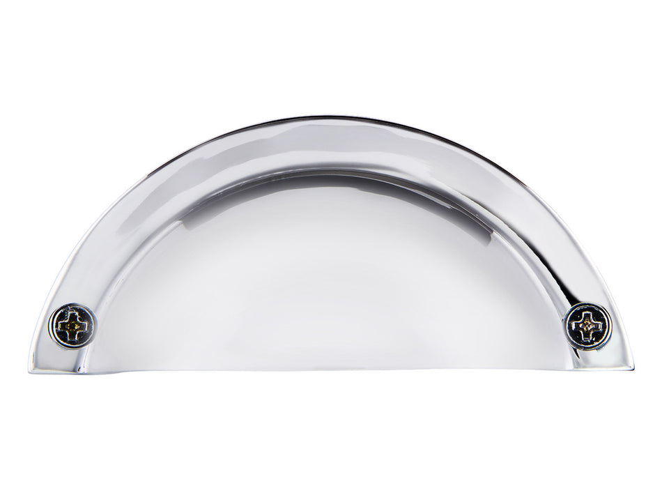 Nostalgic Warehouse 701012: 2-15/16" cc Plain Bin Pull - Bright Chrome