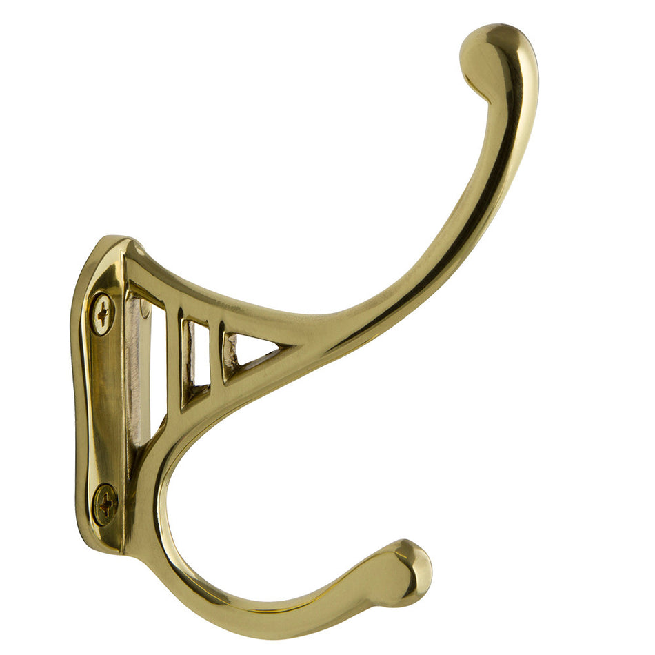 Nostalgic Warehouse 701065: Classic Coat Hook - Polished Brass