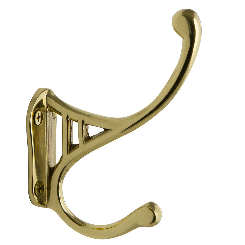 Nostalgic Warehouse 701735: Classic Coat Hook - Unlacquered Brass