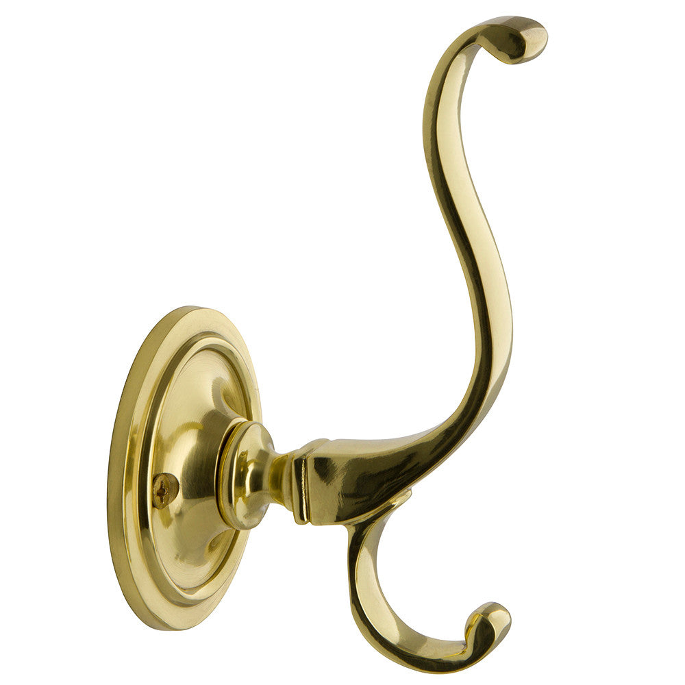 Nostalgic Warehouse 701736: Plain Coat Hook - Unlacquered Brass