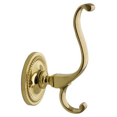Nostalgic Warehouse 701737: Rope Coat Hook - Unlacquered Brass