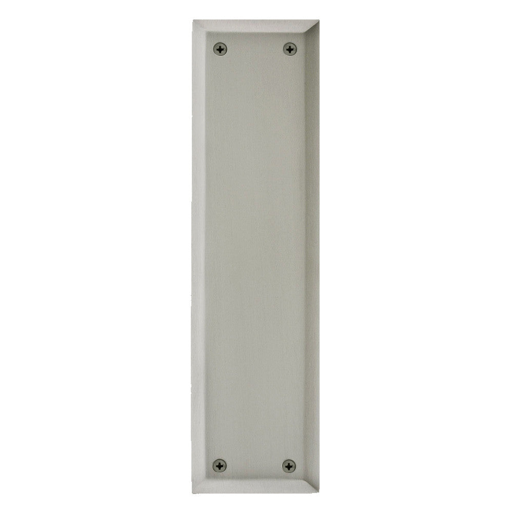 Nostalgic Warehouse 702245: 10" New York Pushplate - Satin Nickel