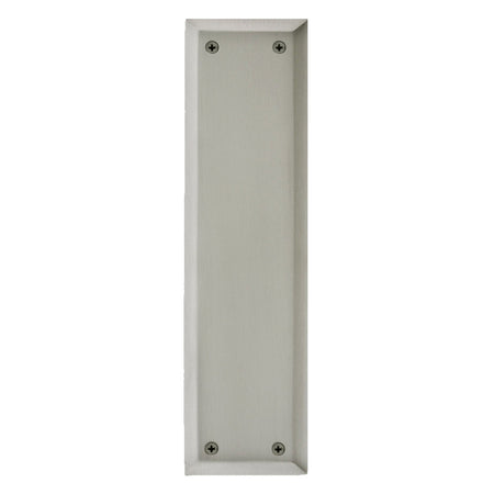 Nostalgic Warehouse 702245: 10" New York Pushplate - Satin Nickel