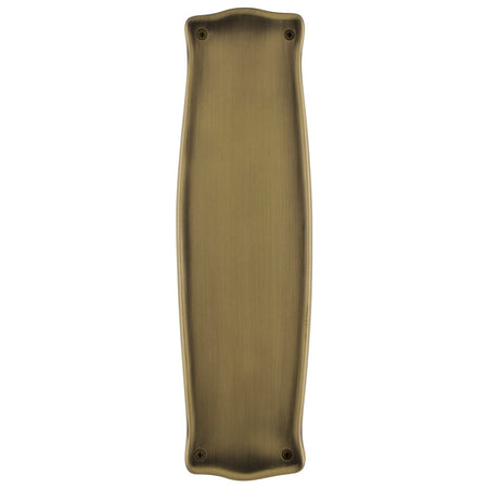 Nostalgic Warehouse 702246: 12" Prairie Pushplate - Antique Brass