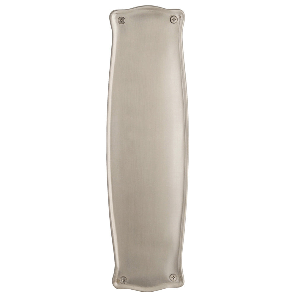 Nostalgic Warehouse 702248: 12" Prairie Pushplate - Satin Nickel