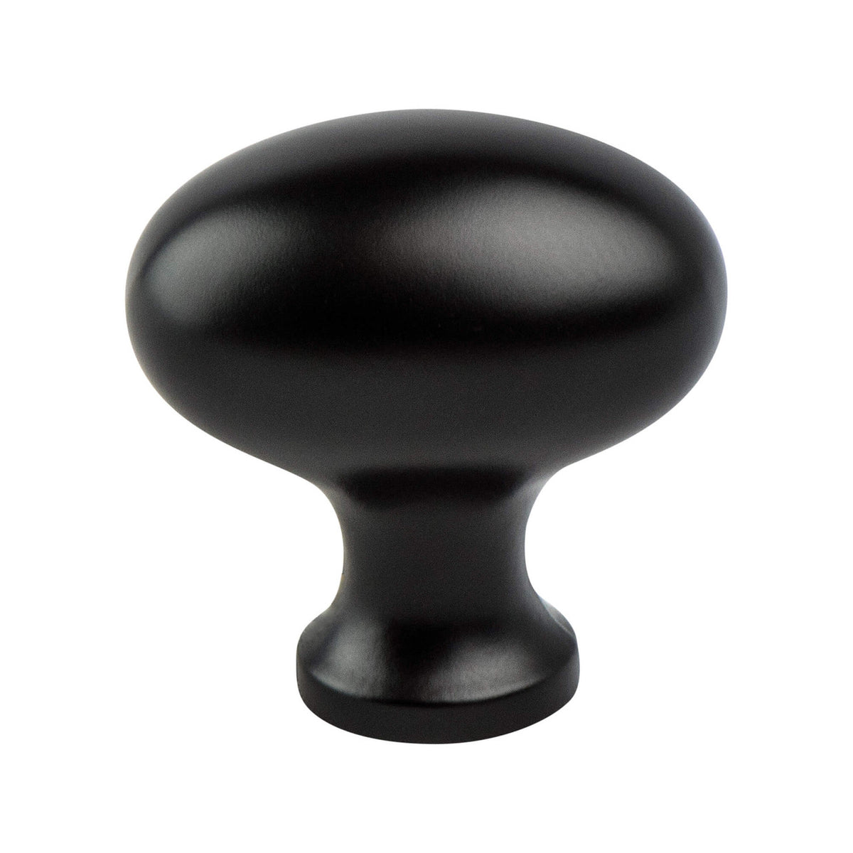 Berenson 7023-155-C: 1-3/16" Valencia Oval Cabinet Knob - Matte Black