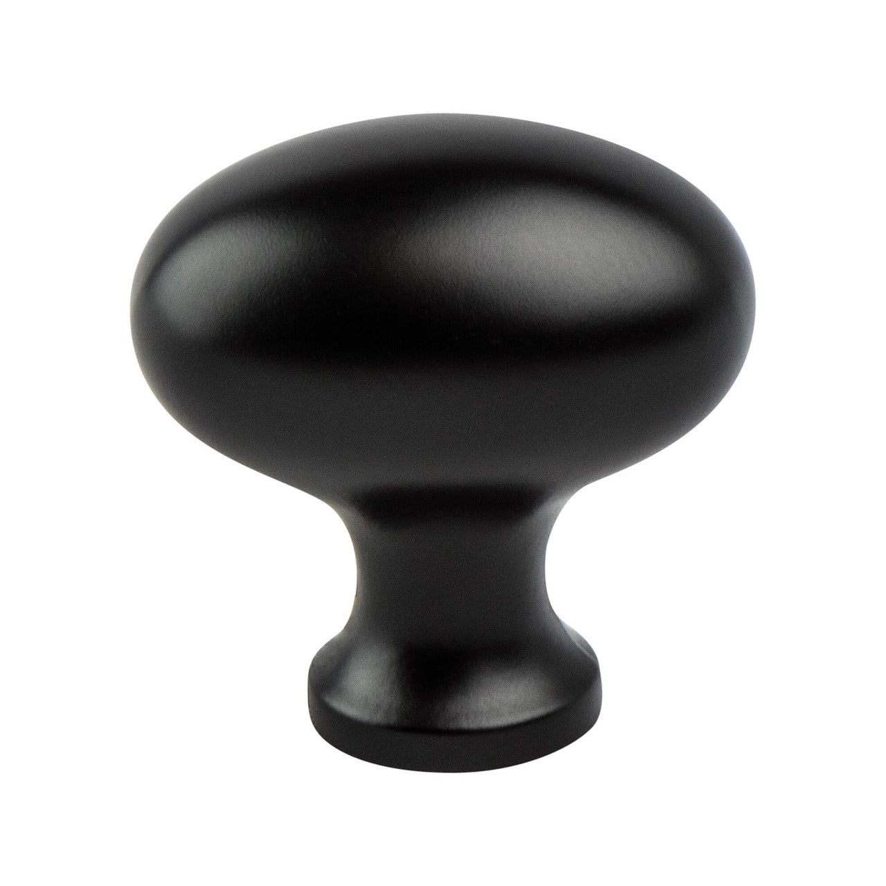 Berenson 7023-155-C: 1-3/16" Valencia Oval Cabinet Knob - Matte Black