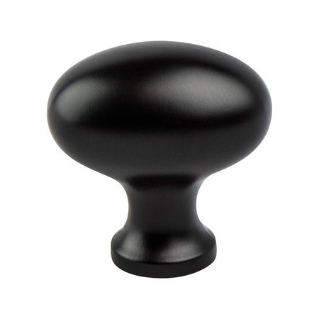 Berenson 7023-155-C: 1-3/16" Valencia Oval Cabinet Knob - Matte Black
