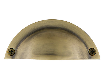 Nostalgic Warehouse 702319: 2-15/16" cc Plain Bin Pull - Antique Brass